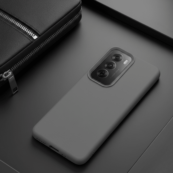 Grey Silicone Case for Oppo Reno 12 Pro
