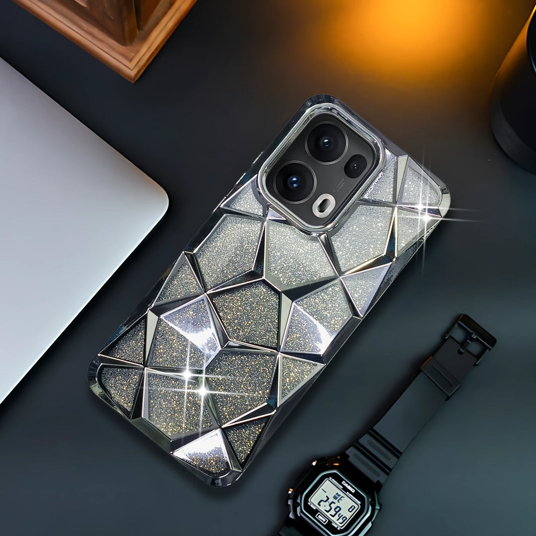Dazzle Silver Silicone case for Oppo Reno 13