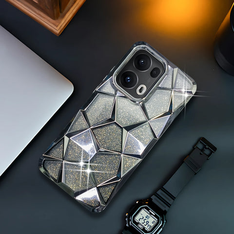 Dazzle Silver Silicone case for Oppo Reno 13