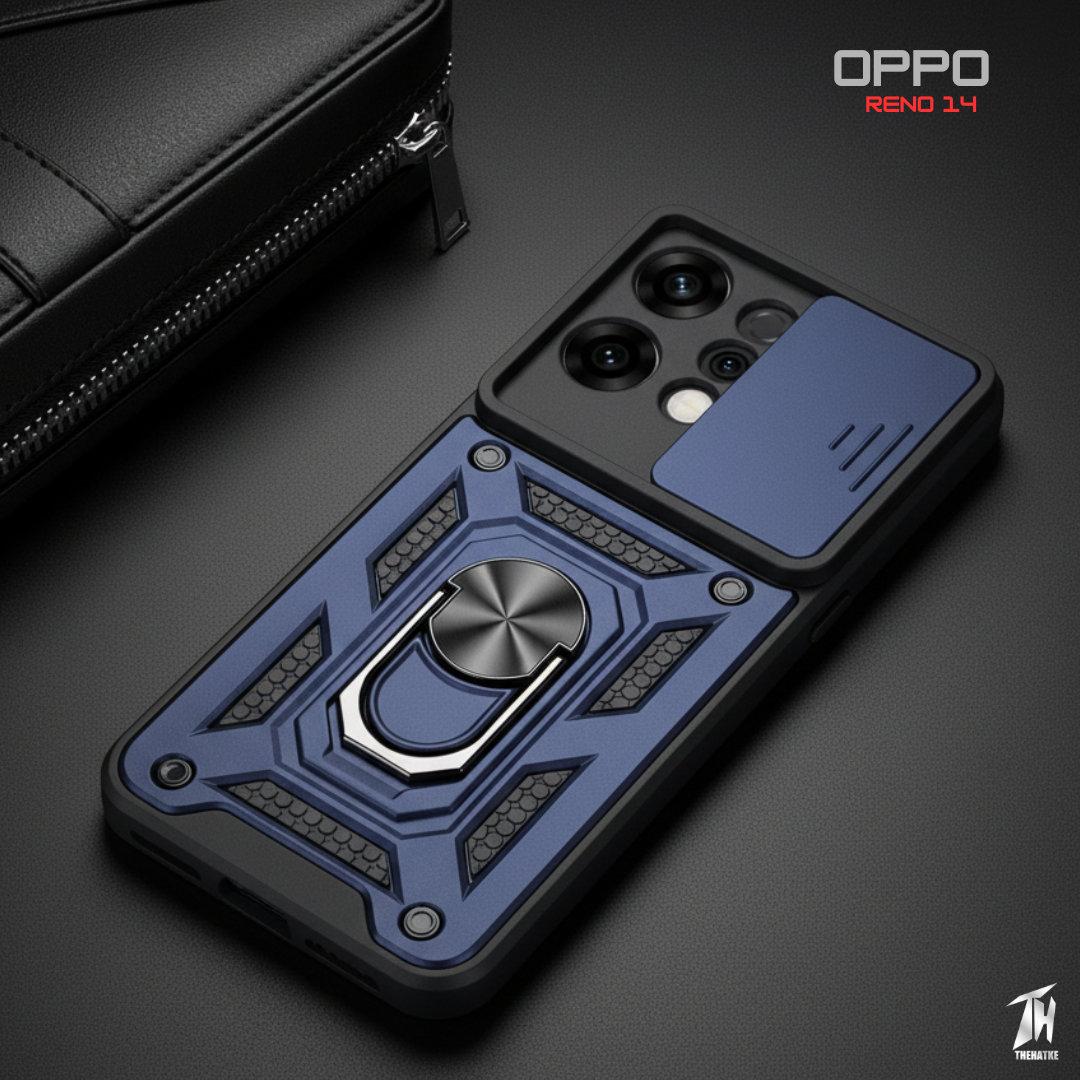 TitanArmor Blue Silicone case for Oppo Reno 14