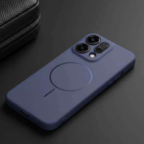 CAVEN Dark Blue Silicone case for Oppo Reno 14