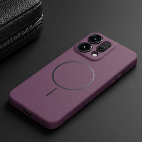 CAVEN Dark Pink  Silicone case for Oppo Reno 14