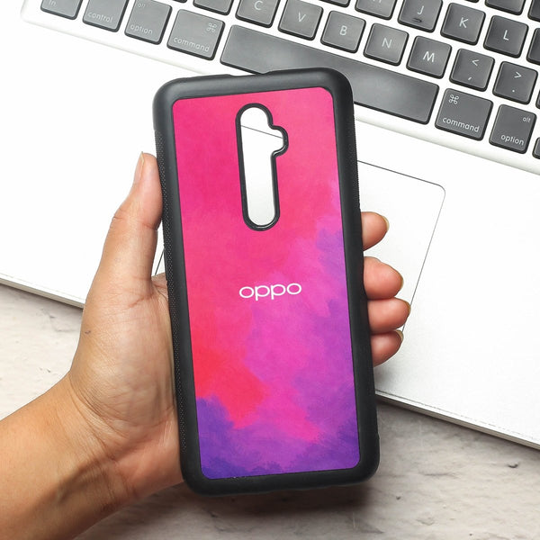 Magenta oil Paint (MB) Silicone Case for Oppo Reno 2z