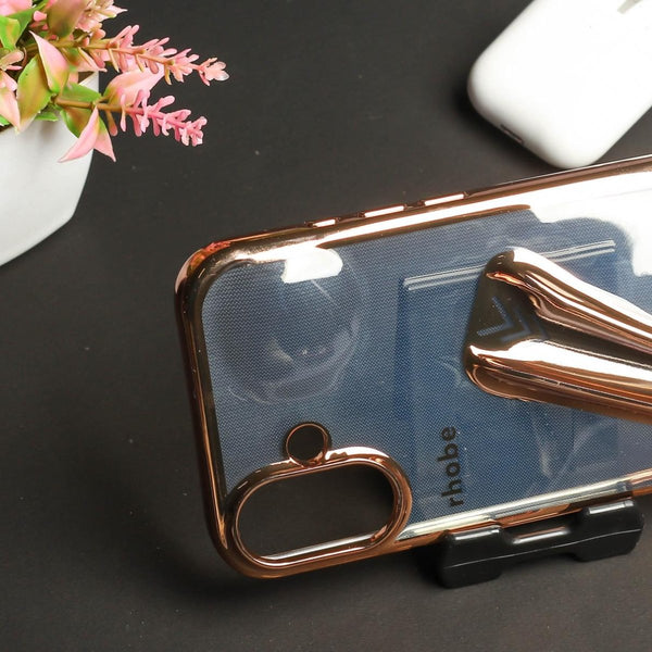 Rhobe Golden Silicone Case for Apple Iphone 16 Plus - The Hatke