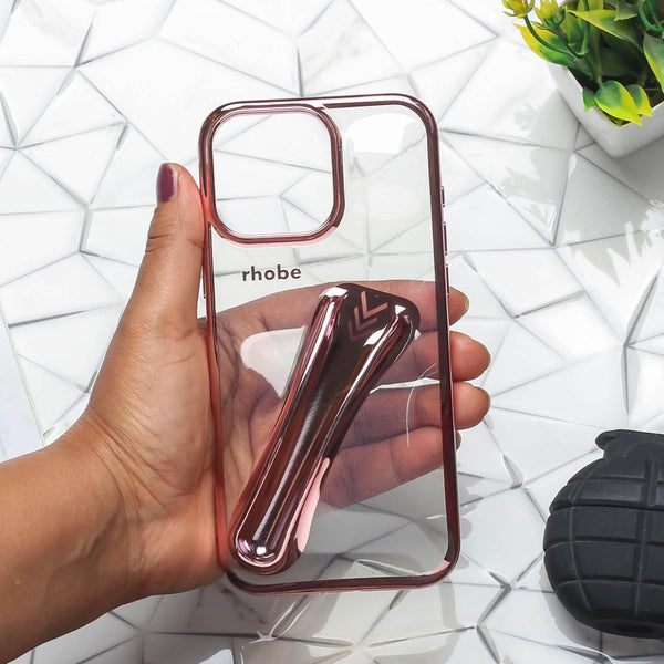 Rhobe Pink Silicone Case for Apple Iphone 16 Pro - The Hatke