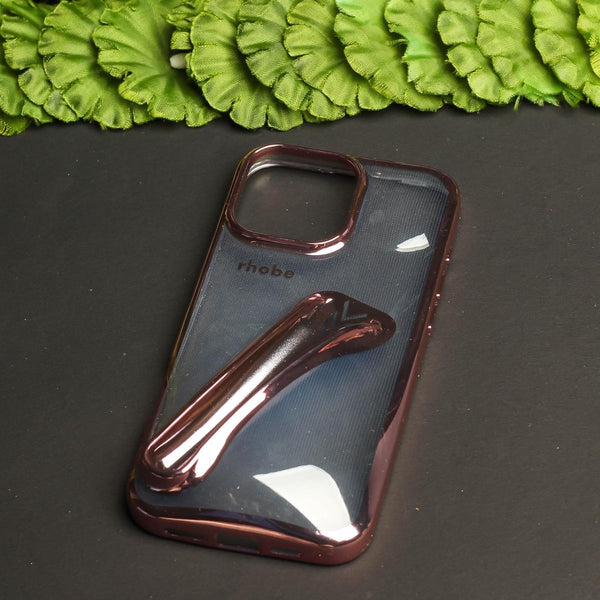 Rhobe Pink Silicone Case for Apple Iphone 16 Pro - The Hatke