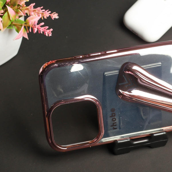 Rhobe Pink Silicone Case for Apple Iphone 16 Pro Max - The Hatke