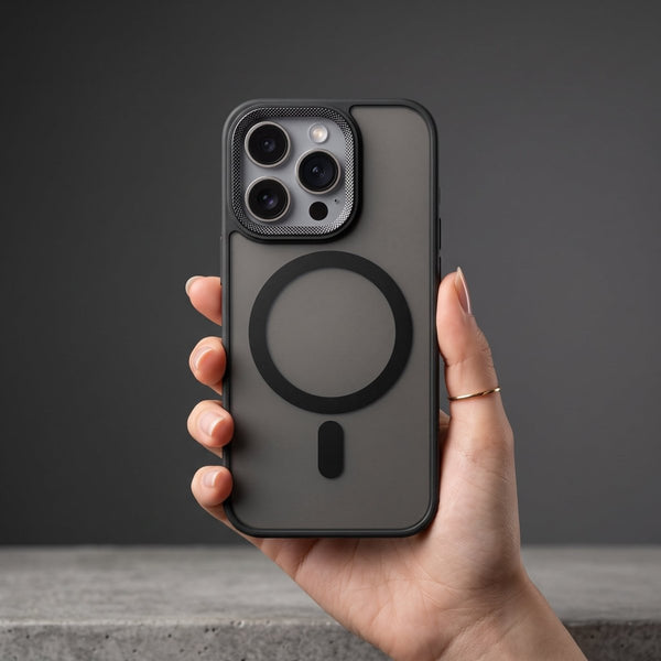 Ringmag Matte Black case for Apple iphone 14 Pro - The Hatke