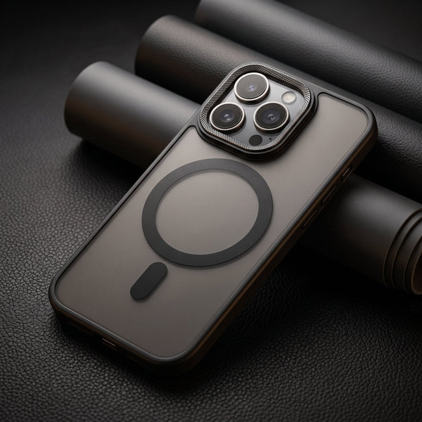 Ringmag Matte Black case for Apple iphone 16 Pro Max - The Hatke