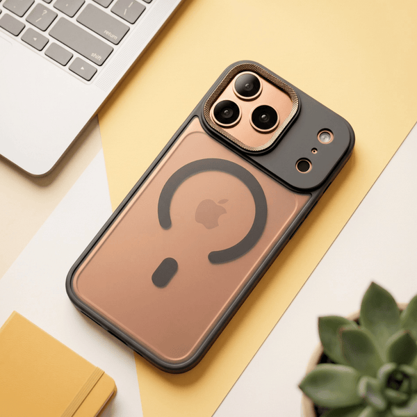 Ringmag Matte Black case for Apple iphone 17 Pro - The Hatke