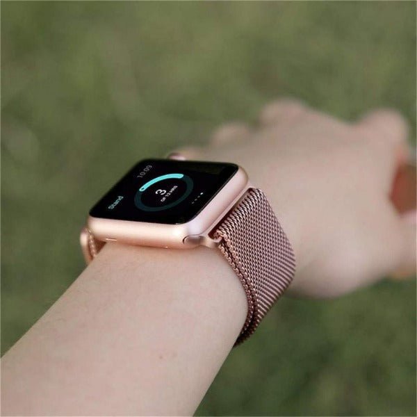 Rose gold Chain Strap For Apple Watch Series 2 (42mm/44mm/45mm/46mm/49mm) - The Hatke