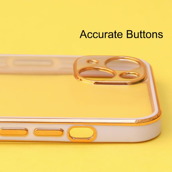 Rose Gold Electroplated Transparent Case for Apple iphone 13 - The Hatke