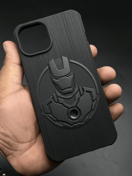 Round Superhero Engraved Silicone Case for Apple iphone 13 - The Hatke