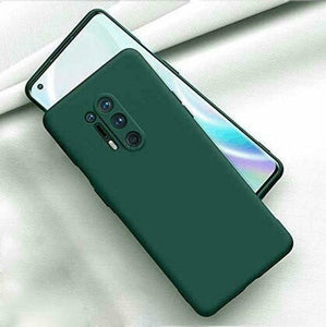 Dark Green Original Camera Safe Silicone case for Oneplus 8 Pro