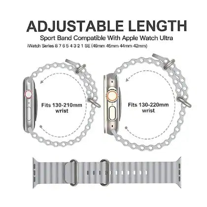 Cream Ocean Loop Watch Strap For apple For Apple Iwatch (22mm)