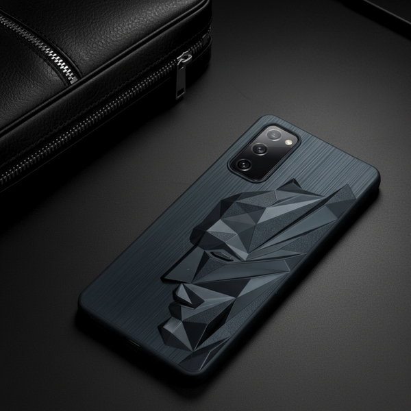 Superhero Engraved logo silicon Case for Samsung S20 FE