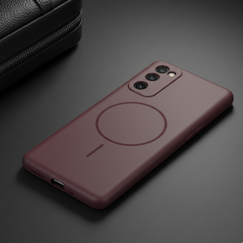 CAVEN Dark Brown Silicone case for Samsung S20 Fe