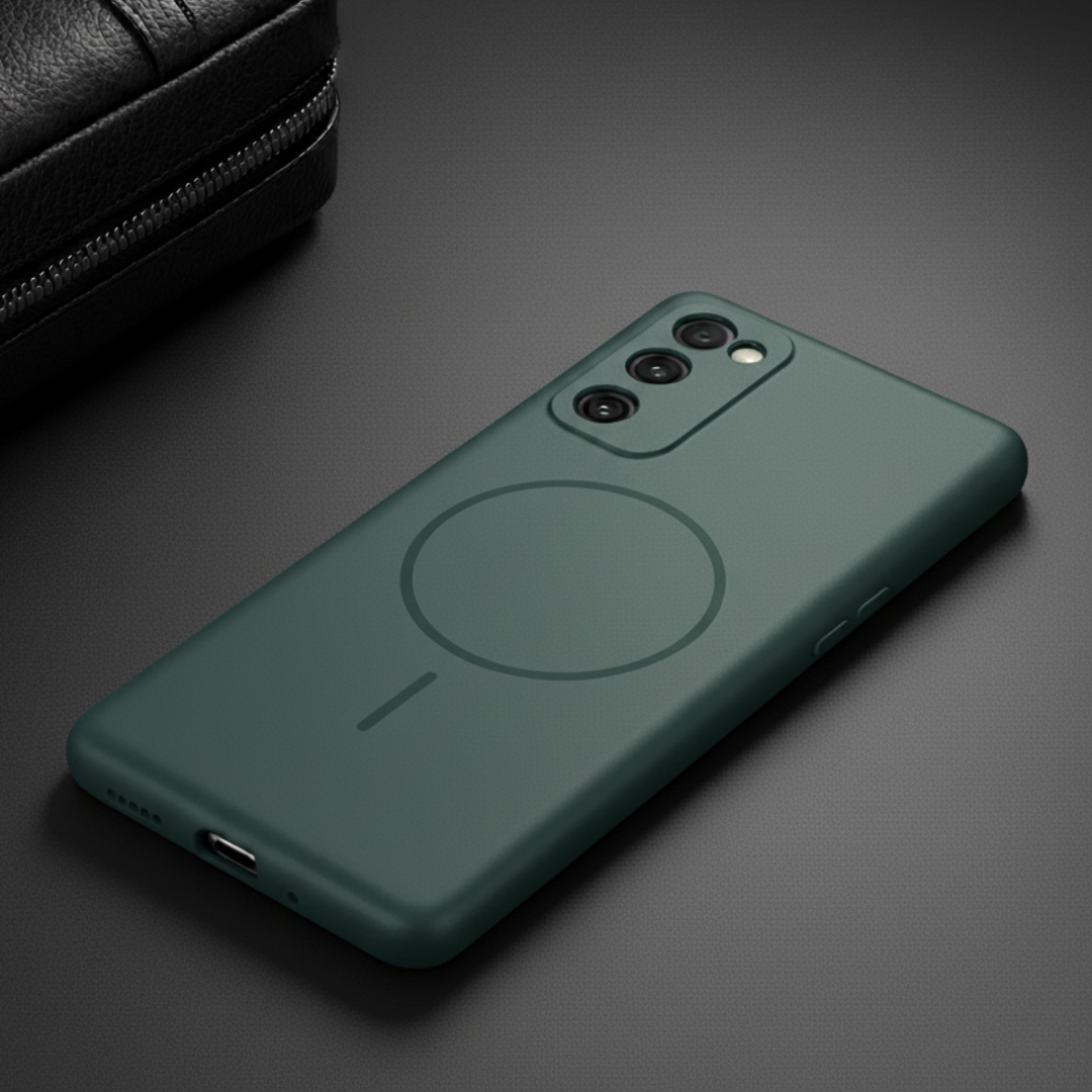 CAVEN Dark Green Silicone case for Samsung S20 Fe