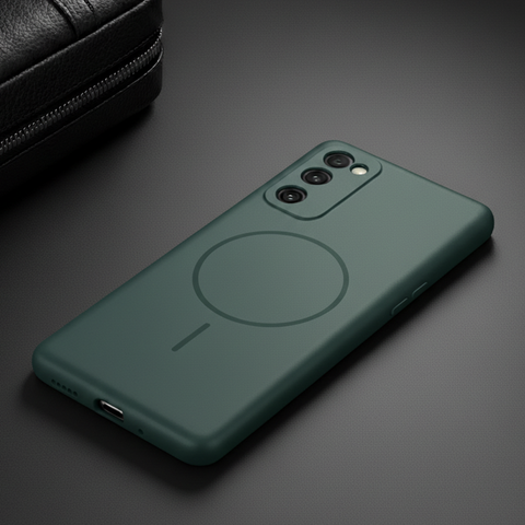 CAVEN Dark Green Silicone case for Samsung S20 Fe