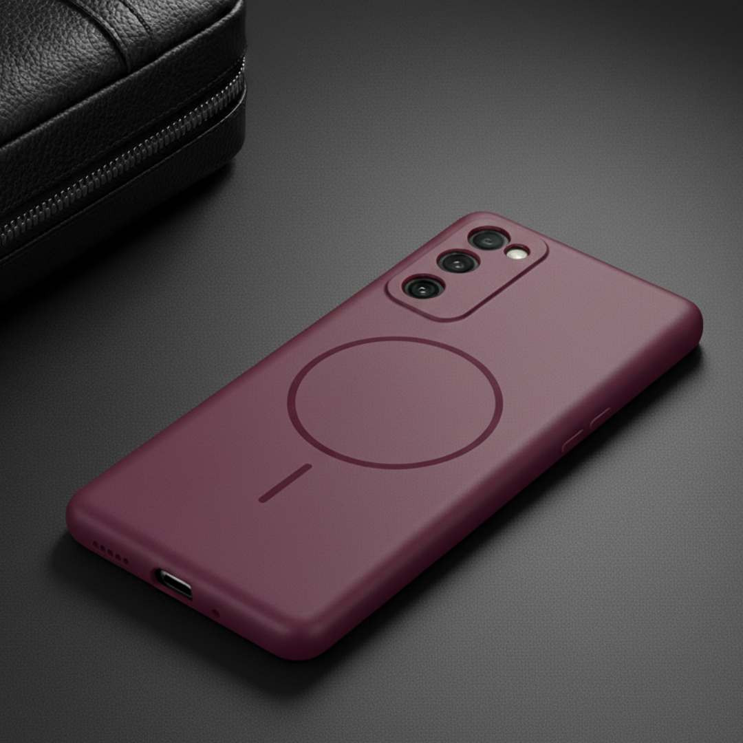 CAVEN Dark Pink Silicone case for Samsung S20 Fe