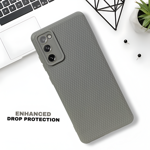 Grey Line Wave Silicone Case for Samsung  S20 FE