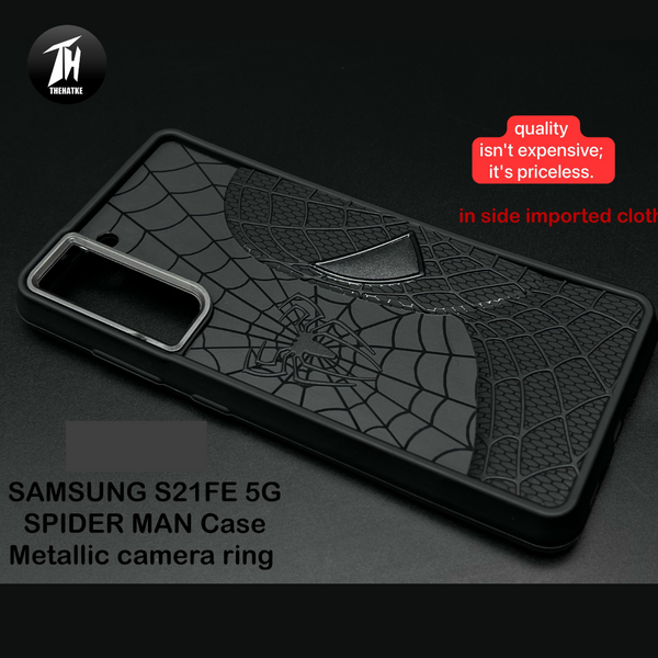 SP-Superhero Engraved logo silicon Case for Samsung S21 Fe