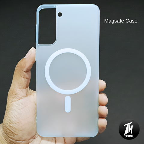 Blue Paper Matte Magsafe Case for Samsung S22
