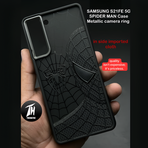 SP-Superhero Engraved logo silicon Case for Samsung S21 Fe