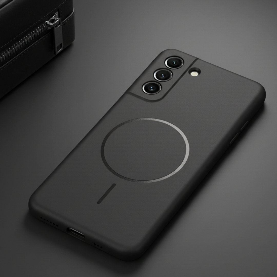 CAVEN Black Silicone case for Samsung S21 Fe