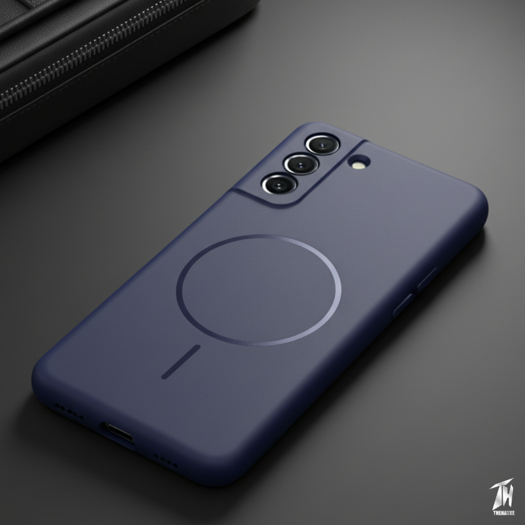 CAVEN Dark Blue Silicone case for Samsung S21 Fe