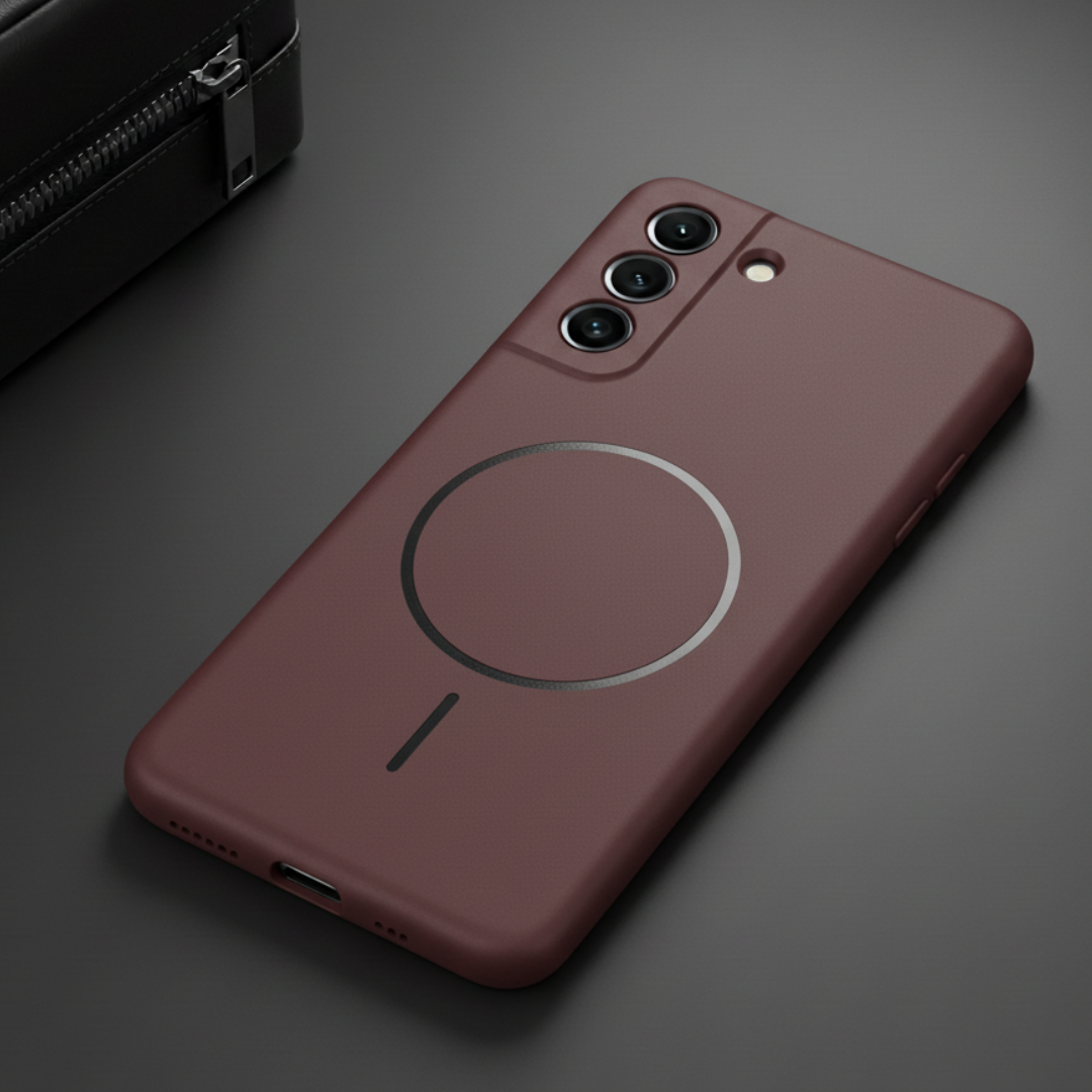 CAVEN Dark Brown Silicone case for Samsung S21 Fe