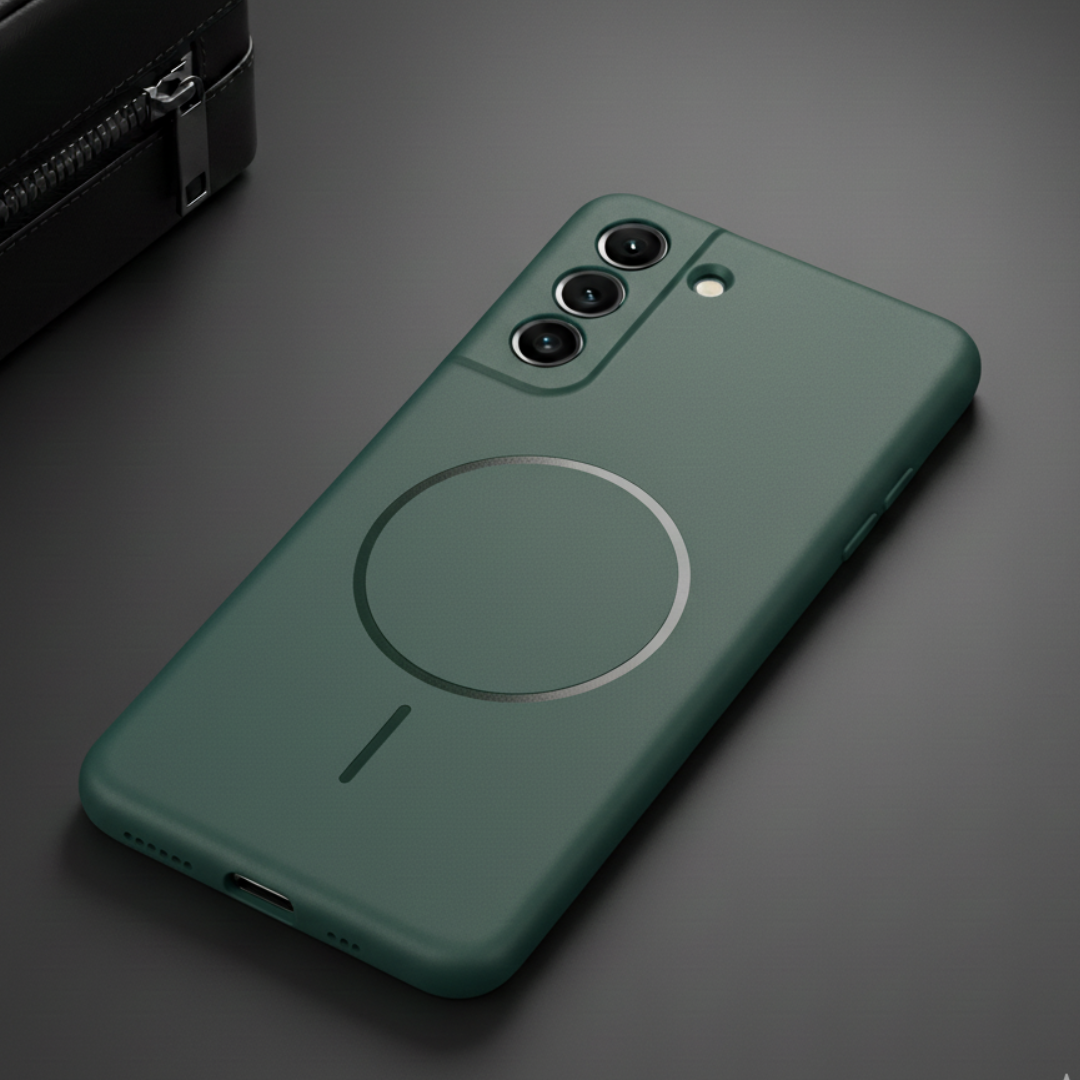 CAVEN Dark Green Silicone case for Samsung S21 Fe