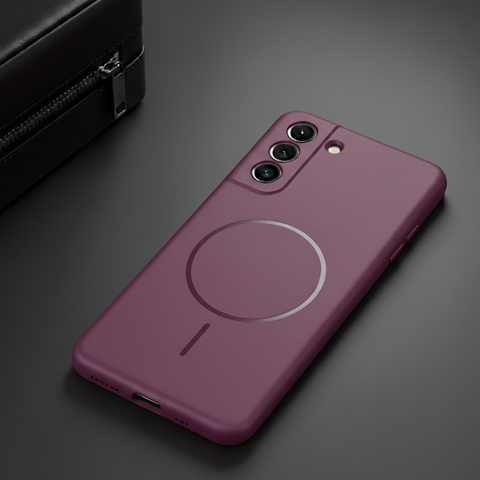 CAVEN Dark Pink Silicone case for Samsung S21 Fe