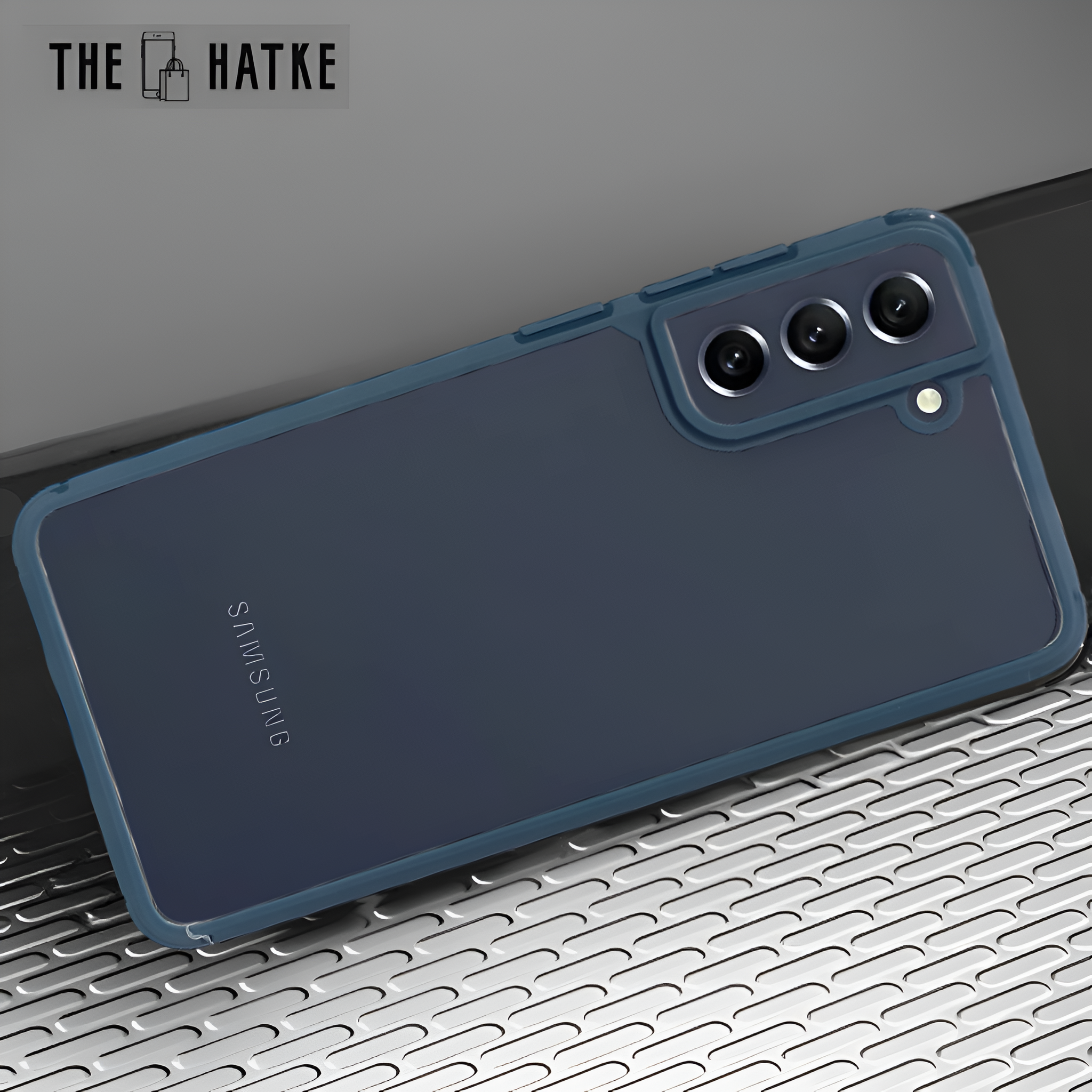 Pureview Dark Blue Hybrid Shockproof Silicone Case for Samsung S21 Fe