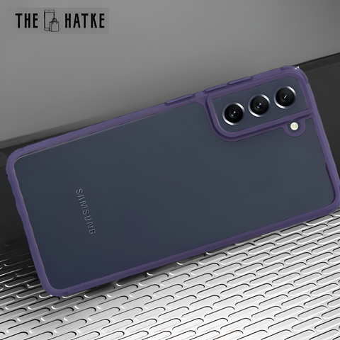 Pureview Deep Purple Hybrid Shockproof Silicone Case for Samsung S22 Plus