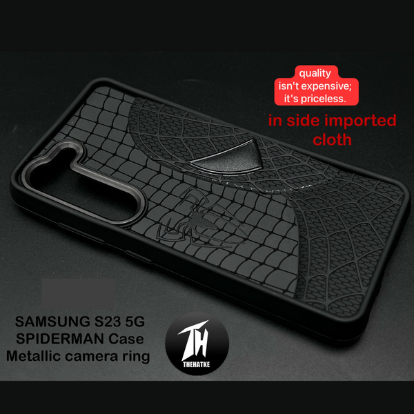 SP-Superhero Engraved logo silicon Case for Samsung S23