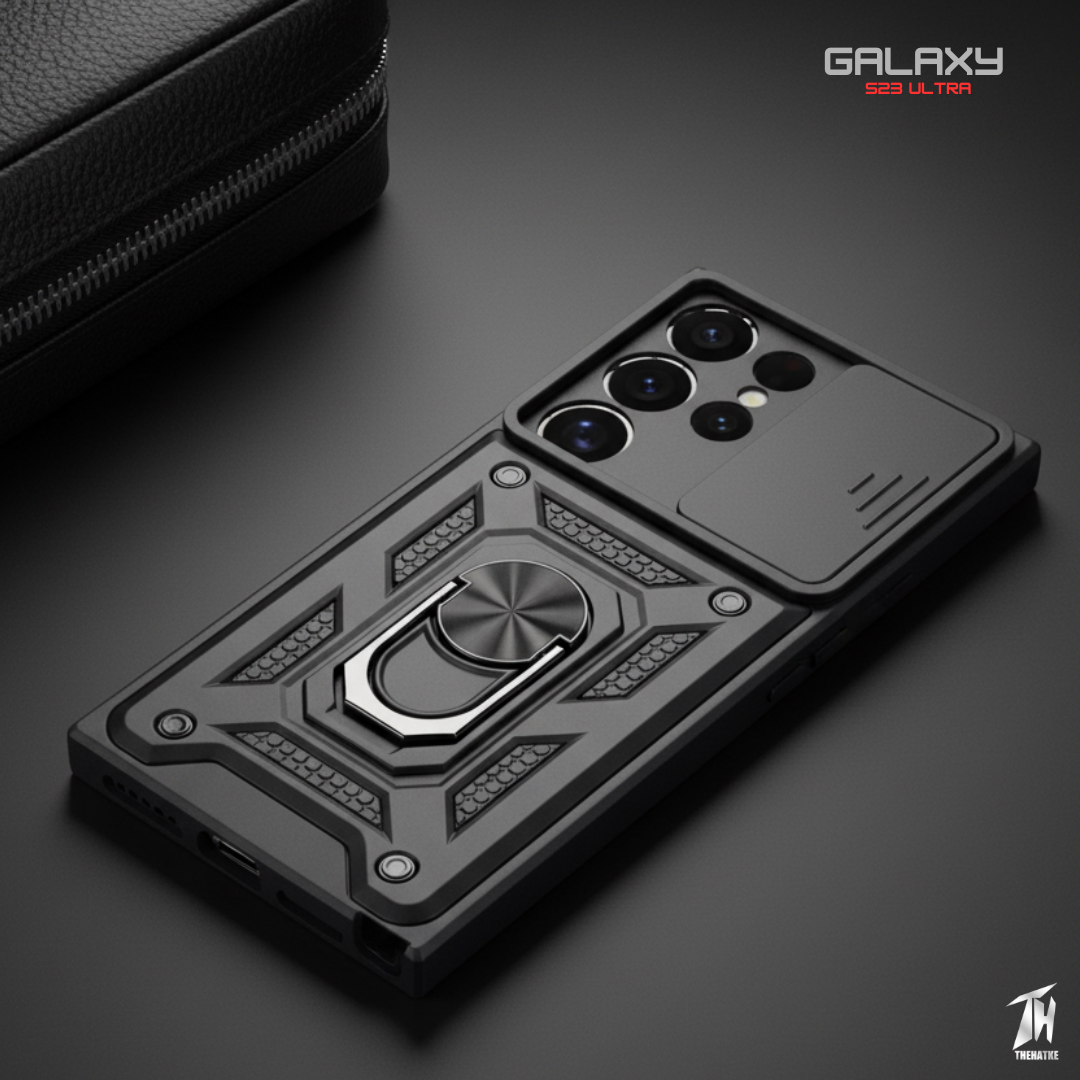 TitanArmor Black Silicone case for Samsung Galaxy S23 Ultra