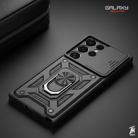 TitanArmor Black Silicone case for Samsung Galaxy S23 Ultra