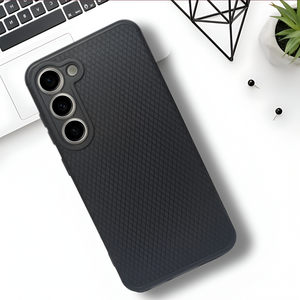 Black Line Wave Silicone Case for Samsung  S23