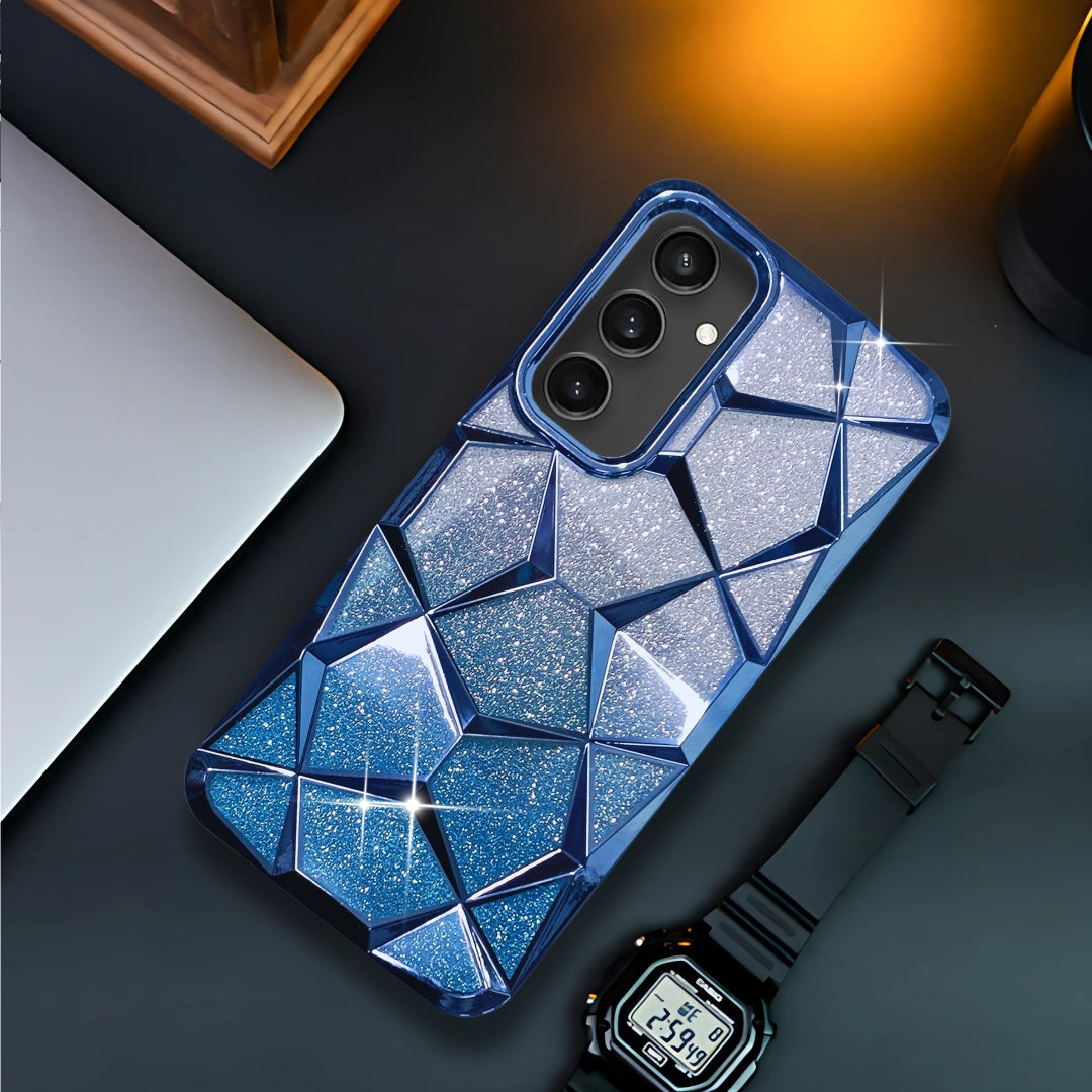 Dazzle Blue Silicone case for  Samsung S23 Fe