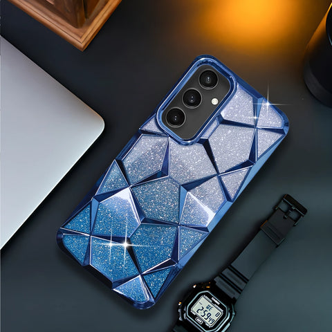 Dazzle Blue Silicone case for  Samsung S23 Fe