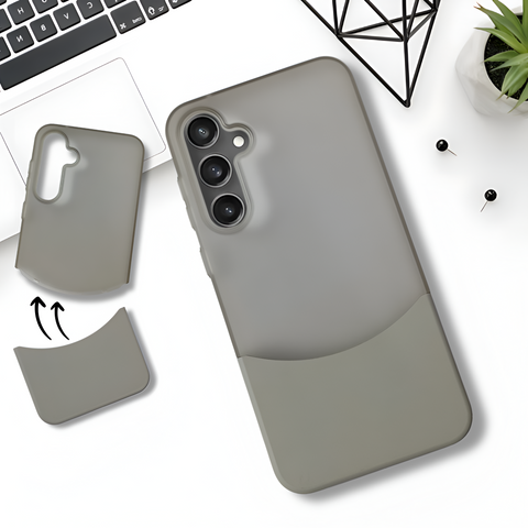 Grey Detach Matte Case For Samsung A15