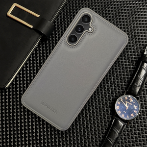 Prime Leather Grey Leather Case for Samsung S24