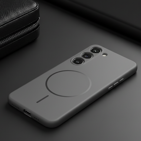 CAVEN Grey Silicone case for Samsung S23