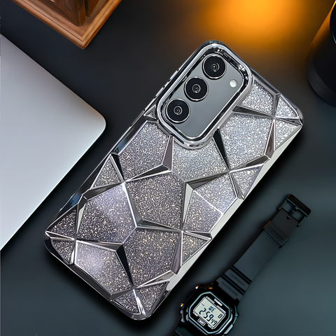 Dazzle Silver Silicone case for Samsung S23 5G