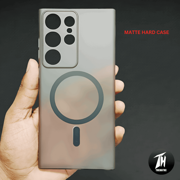 Black Paper Matte Magsafe Case for Samsung S24 Ultra