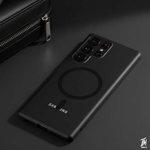 Black Shine Magsafe Case for Samsung S23 Ultra