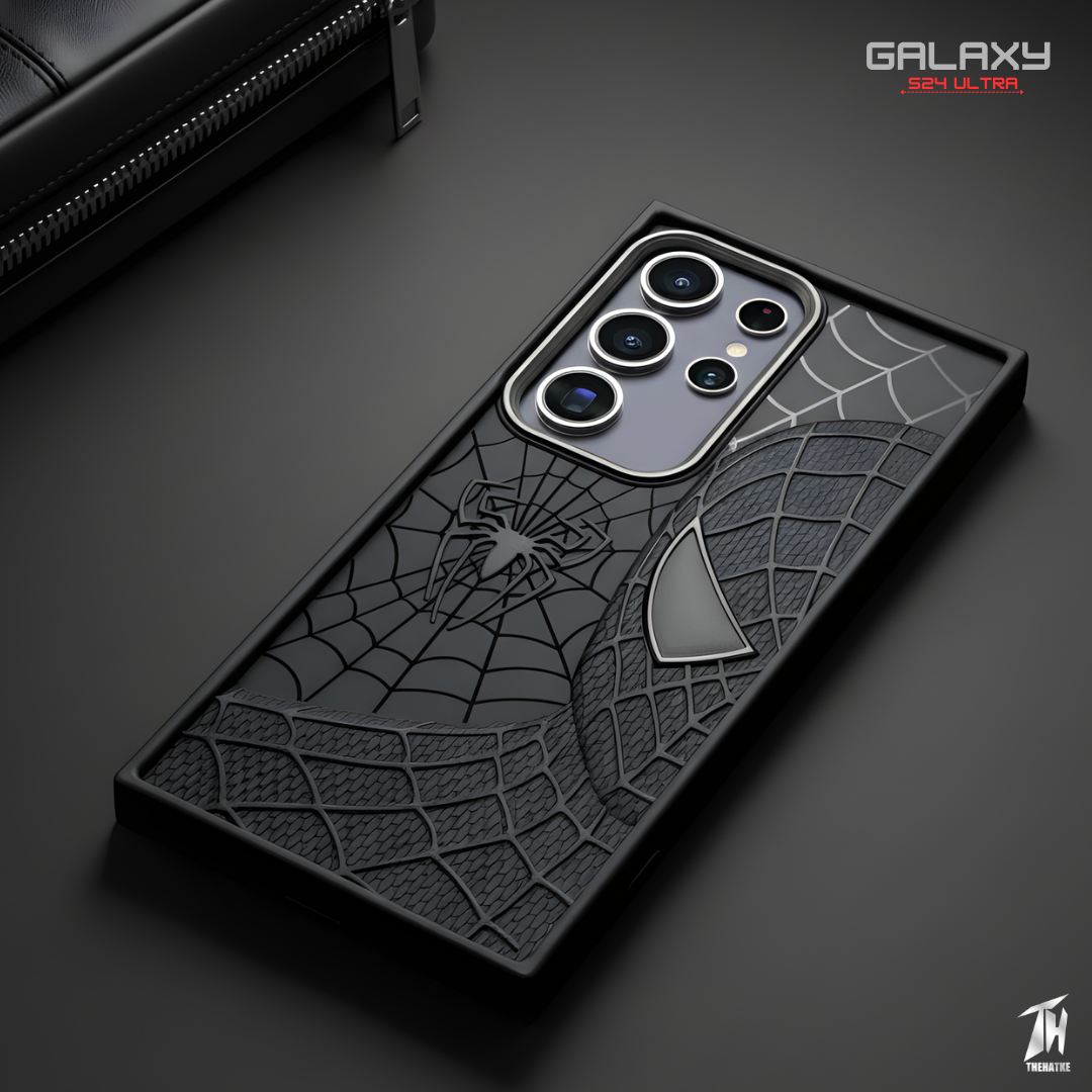 SP-Superhero Engraved logo silicon Case for Samsung S24 Ultra