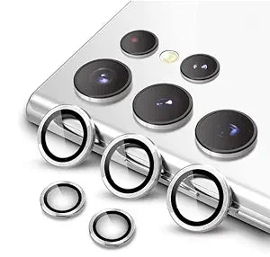 silver  Metallic camera ring lens guard for Samsung S24 ultra