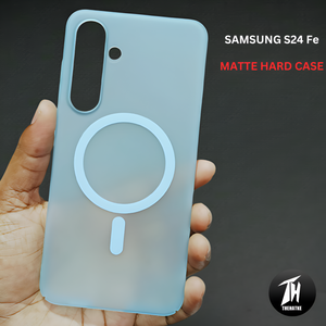 Blue Paper Matte Magsafe Case for Samsung S24 Fe